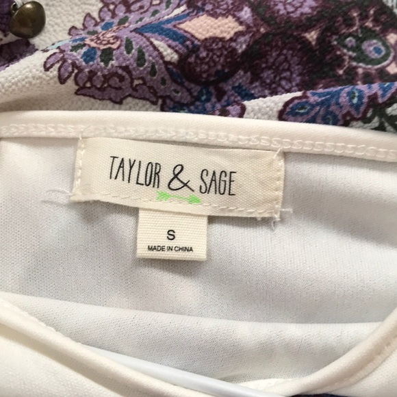 Dry Goods Cream & Purple Dress! - Picture 2 of 6